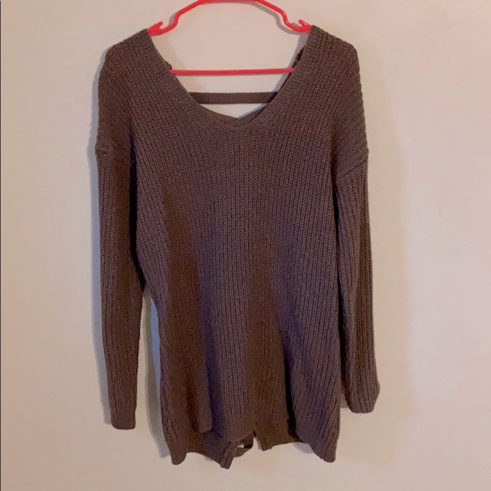 Purple Knit Sweater